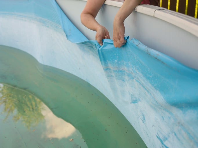 damaged pool liner replacement