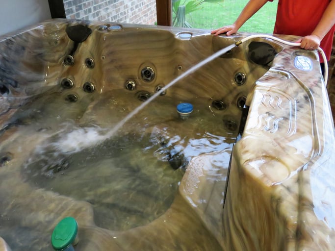 hot tub maintenance water replacement