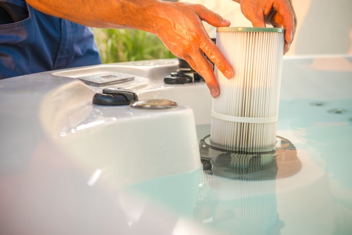 hot tub filter maintenance